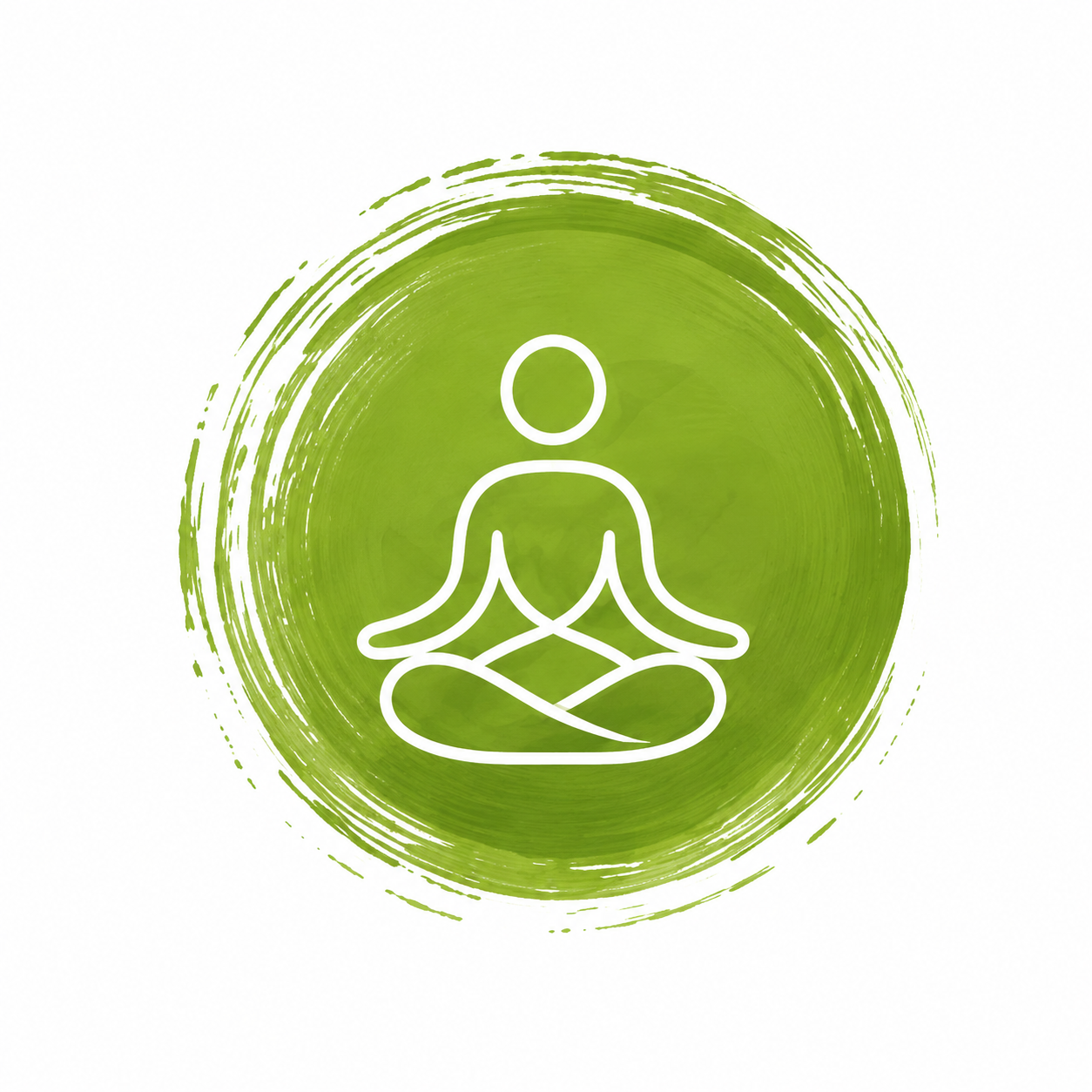 Reconnect icon - a figure meditating