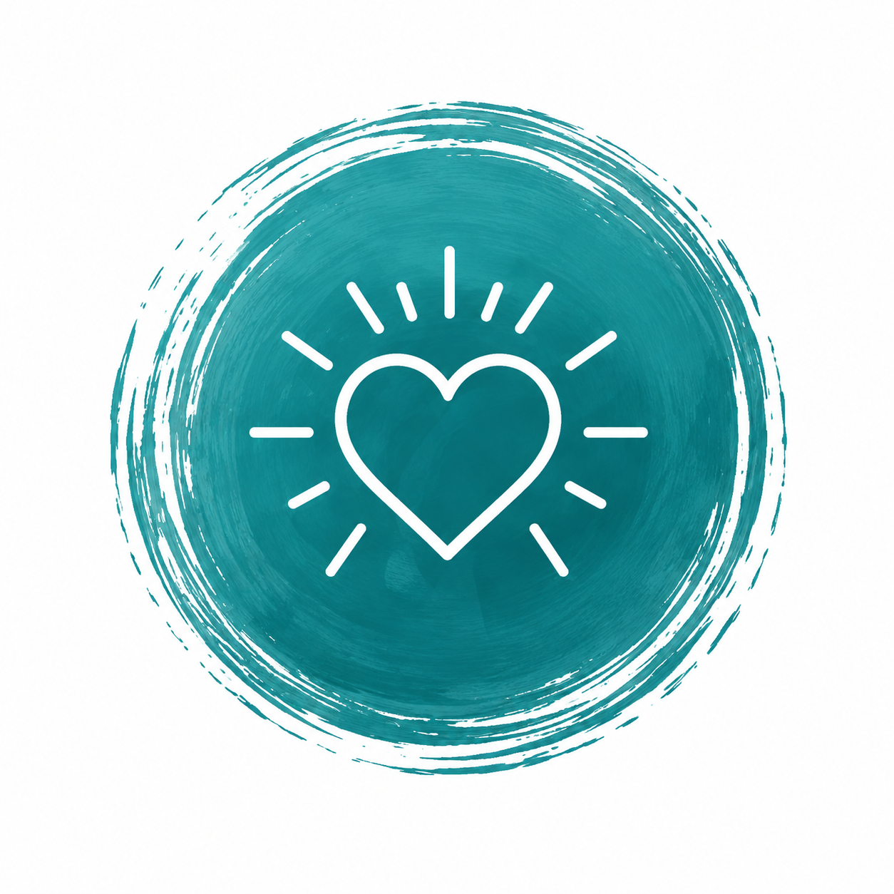 Remember icon - a heart with rays of light